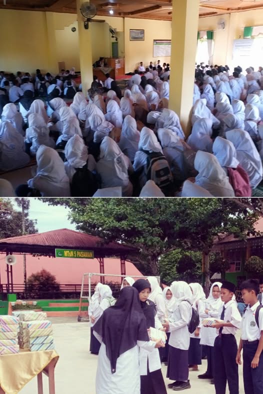 MTsN 5 Pasaman Peringati Tahun Baru Islam 1 Muharram 1448 H, Santuni 29 Anak Yatim Piatu